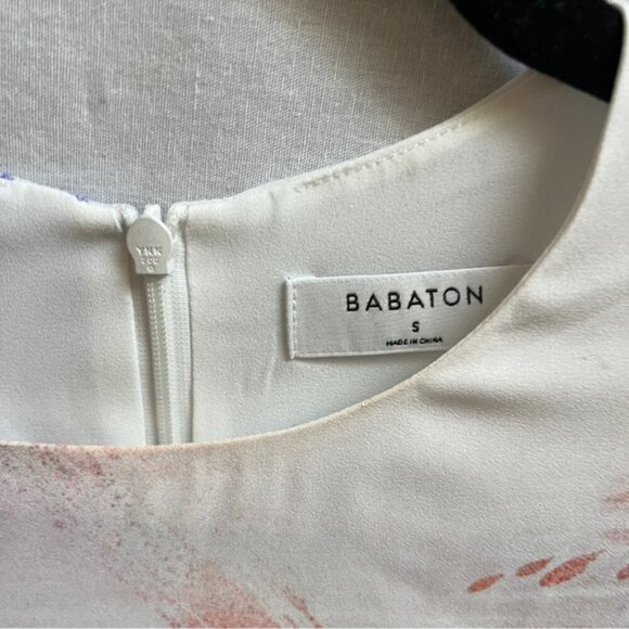 Babaton Aritzia Hopkins Paint Brush Effect Sleeveless Blouse Sz S - Picture 5 of 10